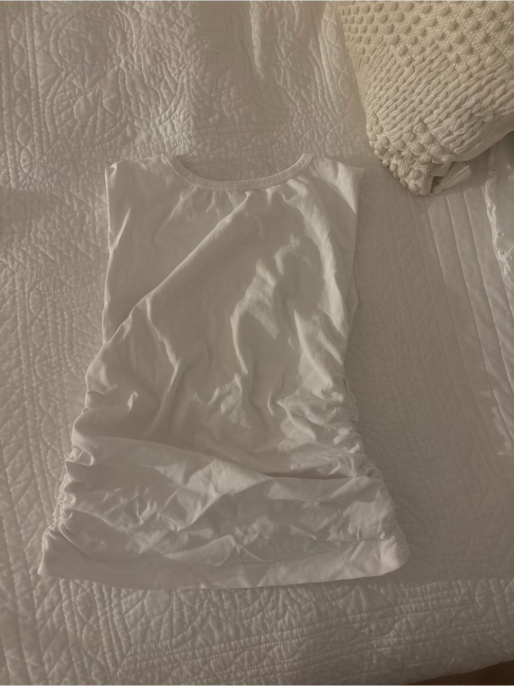 LOFT White Ribbed Tank Top - Picture 3 of 3